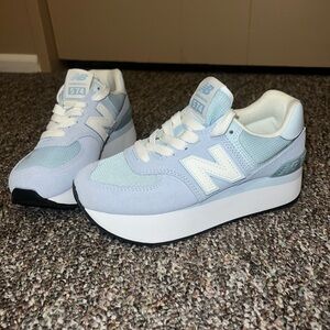New Balance 574+ Platform Sneakers.
